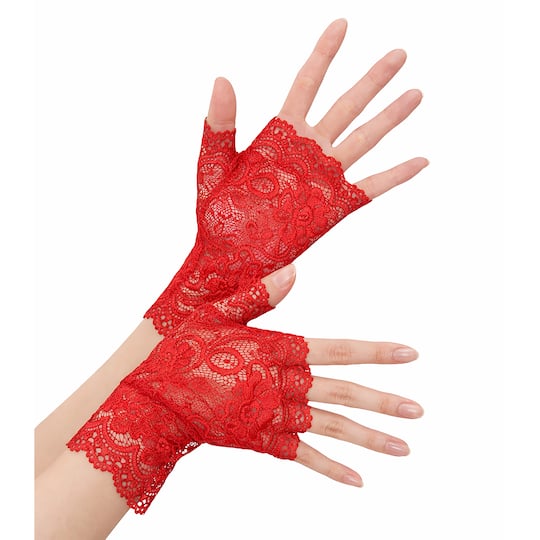 Michaels, Adult Lace Fingerless Costume Gloves – Category: Gloves